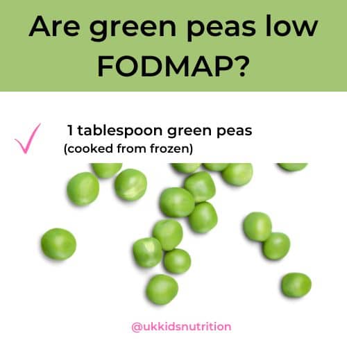 Are Peas Low FODMAP for IBS Kids?